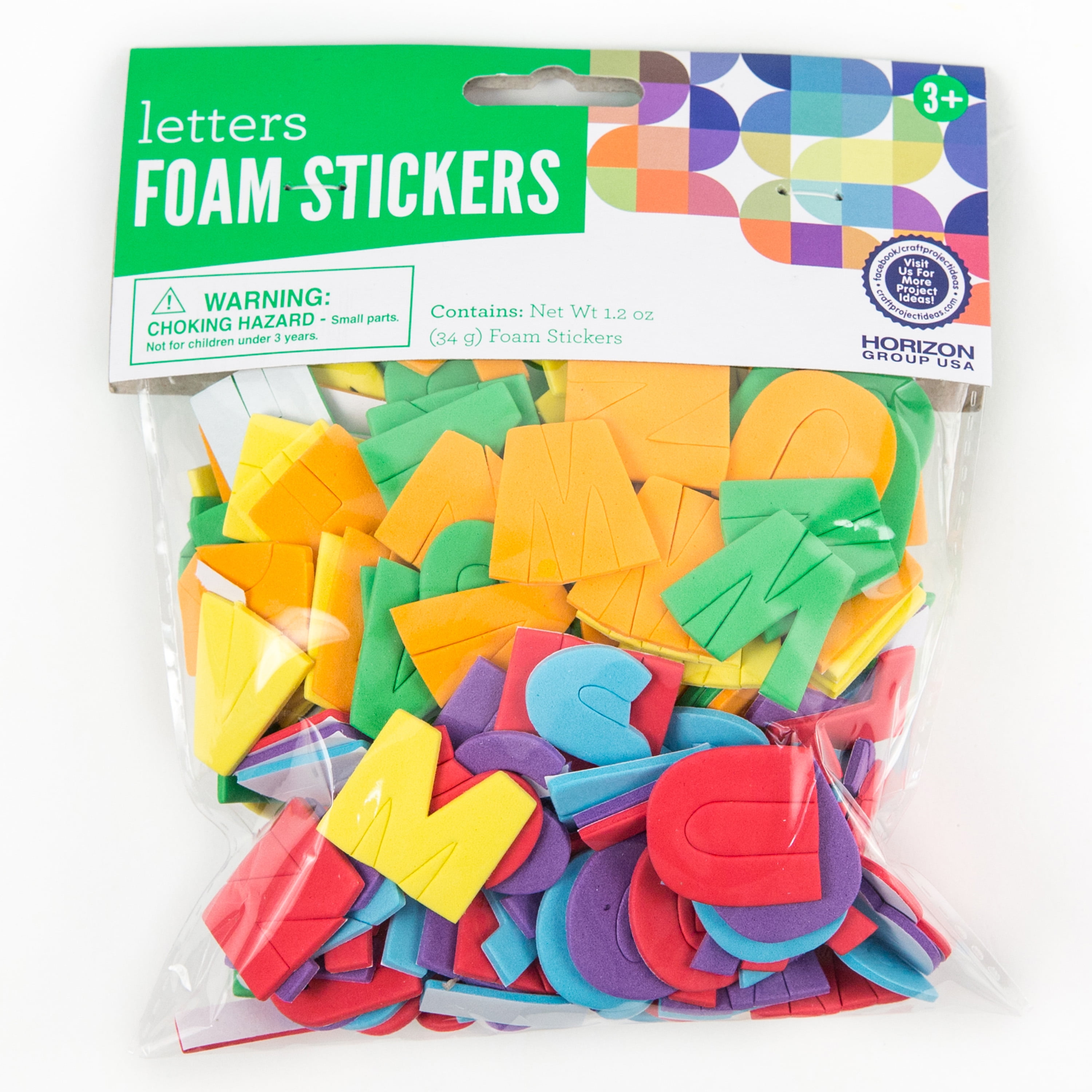 Alphabet Shaped Foam 1"  Letters ABC Kid Craft Choice of a set or variety pack 