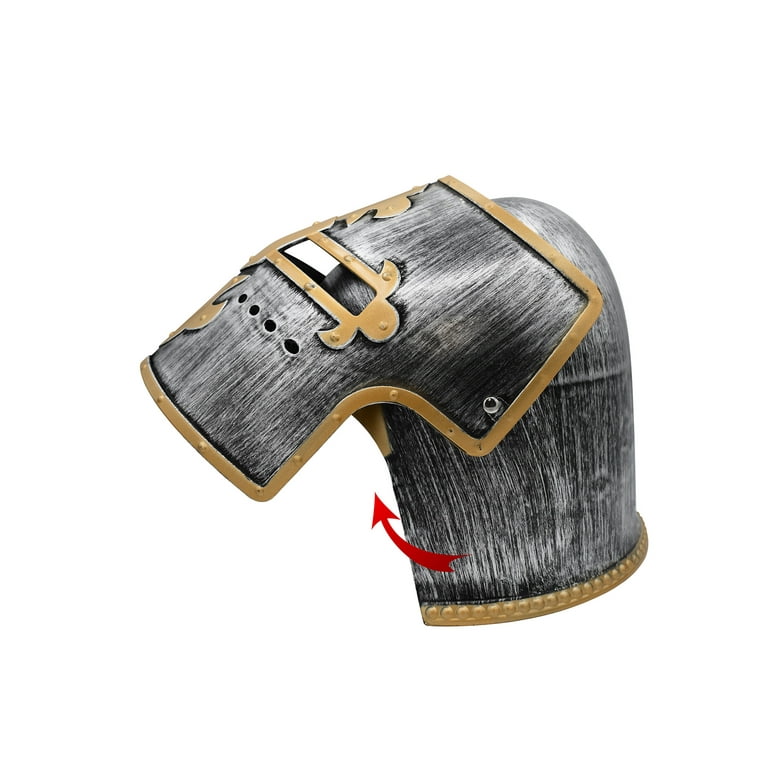 Medieval Crusader Helmet Adult Silver Medieval Crusader Helmet Adult Silver