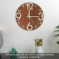 Luminous Wall Clock,Wooden Glow in The Dark Clock, 12inch Silent Non