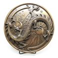 thumbnail image 2 of Maxine Miller Double Dragon Alchemy in Robust Yin Yang Astrology Wall Plaque, 2 of 3