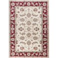 thumbnail image 1 of HomeRoots 352971 7 Pi 10 Po x 9 Pi Tapis de Zone en Polypropylène Ivoire et Rouge, 1 of 1