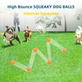 thumbnail image 3 of Juguete para perros SHARLOVY Squeaky Balls para perros pequeños de 7,6 cm, 4 colores, 3 of 9