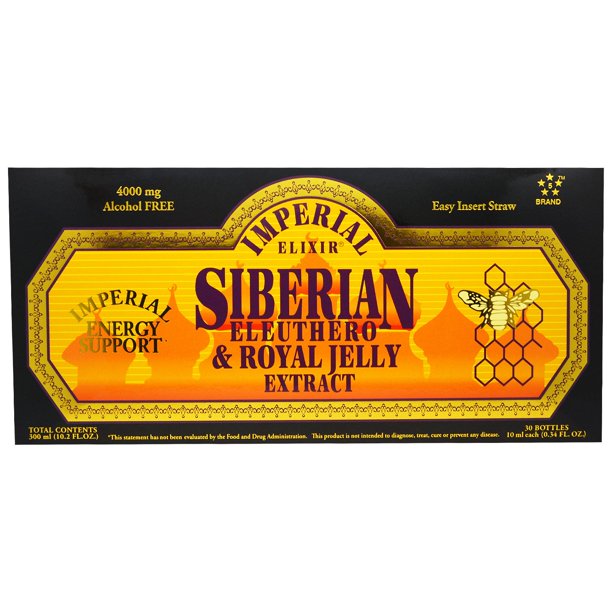 Imperial Elixir Siberian Eleuthero & Royal Jelly Extract, Alcohol Free