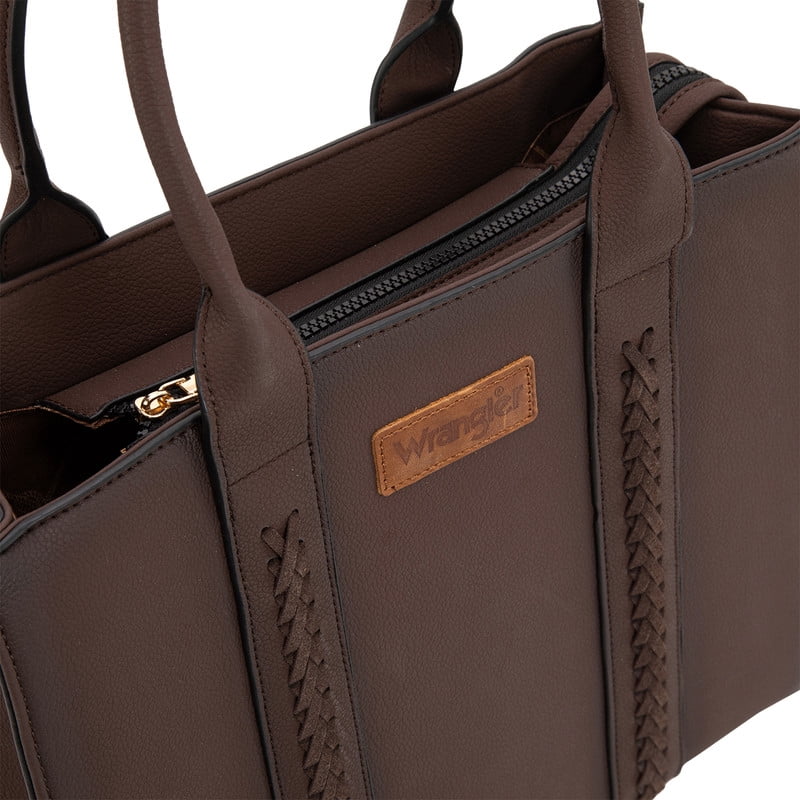 Wrangler Large Tote Bag for Women Shoulder Purse with Strap Vintage Top-Handle Handbags