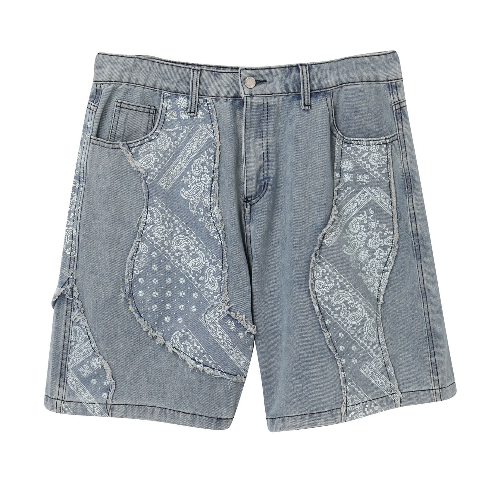Always do what you should do ジョーツ jorts ALWAYS DO WHAT YOU SHOULD DO: Back Pocket Print Denim Shorts
