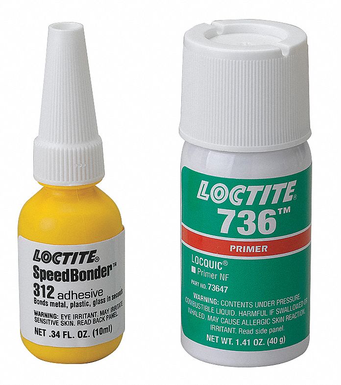 Loctite Adhesive Kit,Two Part Acrylic Adhsv,10mL 228191