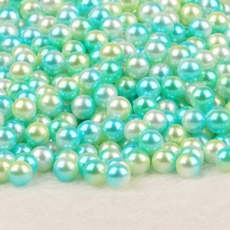 Feildoo 500pcs Pearl Beads for Crafts, ABS Colorful Round Beads, Imitation  Faux Pearls with Holes for Jewelry Making, Loose Spacer Beads for DIY  Necklaces Bracelets Crafts (6mm, A#Light Green) 
