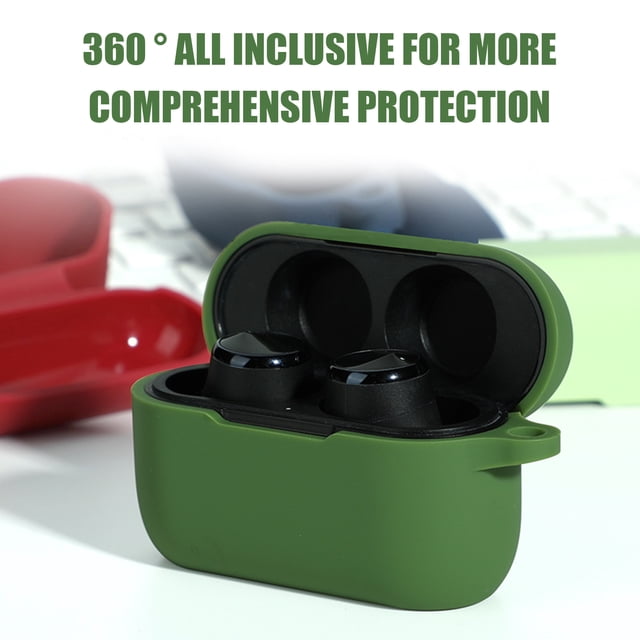 Gwong Electrónica Contenedor de caja de auriculares de silicona protectora completa de 360 grados para Jeet Air Plus
