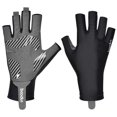 thumbnail image 1 of Ciclismo Guantes para bicicleta a prueba de golpes Deportes acolchados Medio Guantes cortos Transpirable para al aire libre Senderismo Camping L Sunnimix Guantes de ciclismo para dedos, 1 of 8