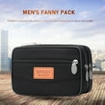 thumbnail image 4 of KGOTA Men Change Pouch Canvas Zipper Coin Purse With Multi Pocket (Black Style One), 4 of 7