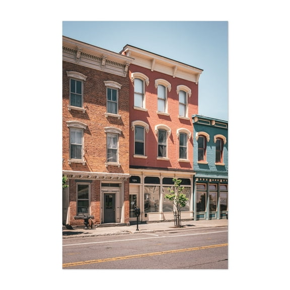 Main Street, Catskill - Catskill New York Photography Architecture Street Photography Vintage Cityscape Unframed Wall Art Print 5 x 7 inches