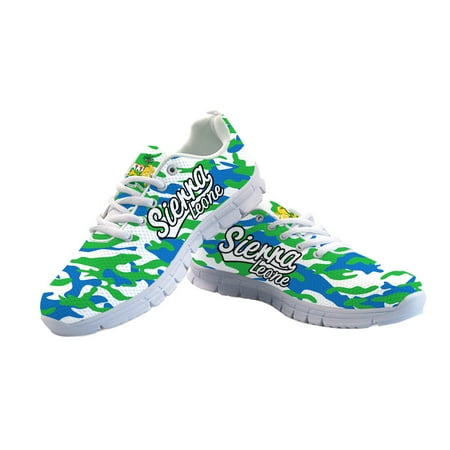 

Sierra Leone Youth Free Custom Made Name Number Team Logo Country Travel Leonean Nation Republic Flag Print Photo Casual Shoes