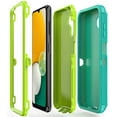 thumbnail image 6 of TASHHAR Samsung Galaxy A04S Case/A13 5G Case with Privacy Screen Protector Military Grade Heavy Duty Protection 3 in 1 Shockproof Armor Rugged Durable for Galaxy A04S/A13 5G Phone - Green+Yellow, 6 of 6