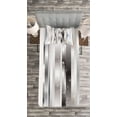 thumbnail image 3 of Ambesonne Stripes Quilted Bedspread Set 2 Pcs, Color Bands, Twin Size, Grey Black Pale Blue, 3 of 3