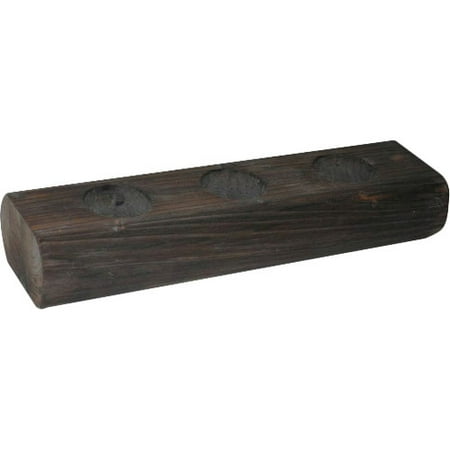 Cheungs 3 Tea Light Wooden Candle Holder