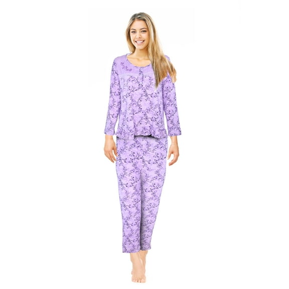 JEFFRICO Womens Pajamas For Women Long Sleeve Pajamas Set Sleepwear Soft Pajamas