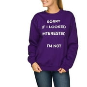 License Gn Not Sorry Juniors Pullover Sweatshirt