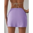 thumbnail image 4 of Skirt for Women High Waisted Skirt Ruched Wrap Short Skirt XL, 4 of 7