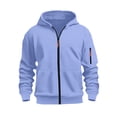 thumbnail image 4 of SERTGUTR Boys' Hoodie Sweatshirt Set, Zip Up Jacket and Jogger Pants, Solid Color Warm Fleece Lined Tracksuit with Pockets, Everyday School Casual Outfit, 4 of 9