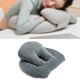 thumbnail image 4 of Almohada para dormir la siesta, cómoda, transpirable, suave, para viajes, boca abajo Gris, 4 of 6