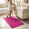 thumbnail image 6 of Gumesh Bath Rug 32”x20”, Soft Plush and Absorbent Microfiber Bathroom Floor Mat, Non-Slip, Quick Dry, Machine Washable Rug for Shower or Tub,Pink, 6 of 9