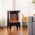thumbnail image 2 of HOMCOM Chauffage de Cheminée Électrique, Autoportant 750w / 1500w Cheminée, W / Écran LED, Télécommande Incluse Chauffage Silencieux Idéal pour une Utilisation Intérieure de 269 Pieds Carrés, Noir, 2 of 10
