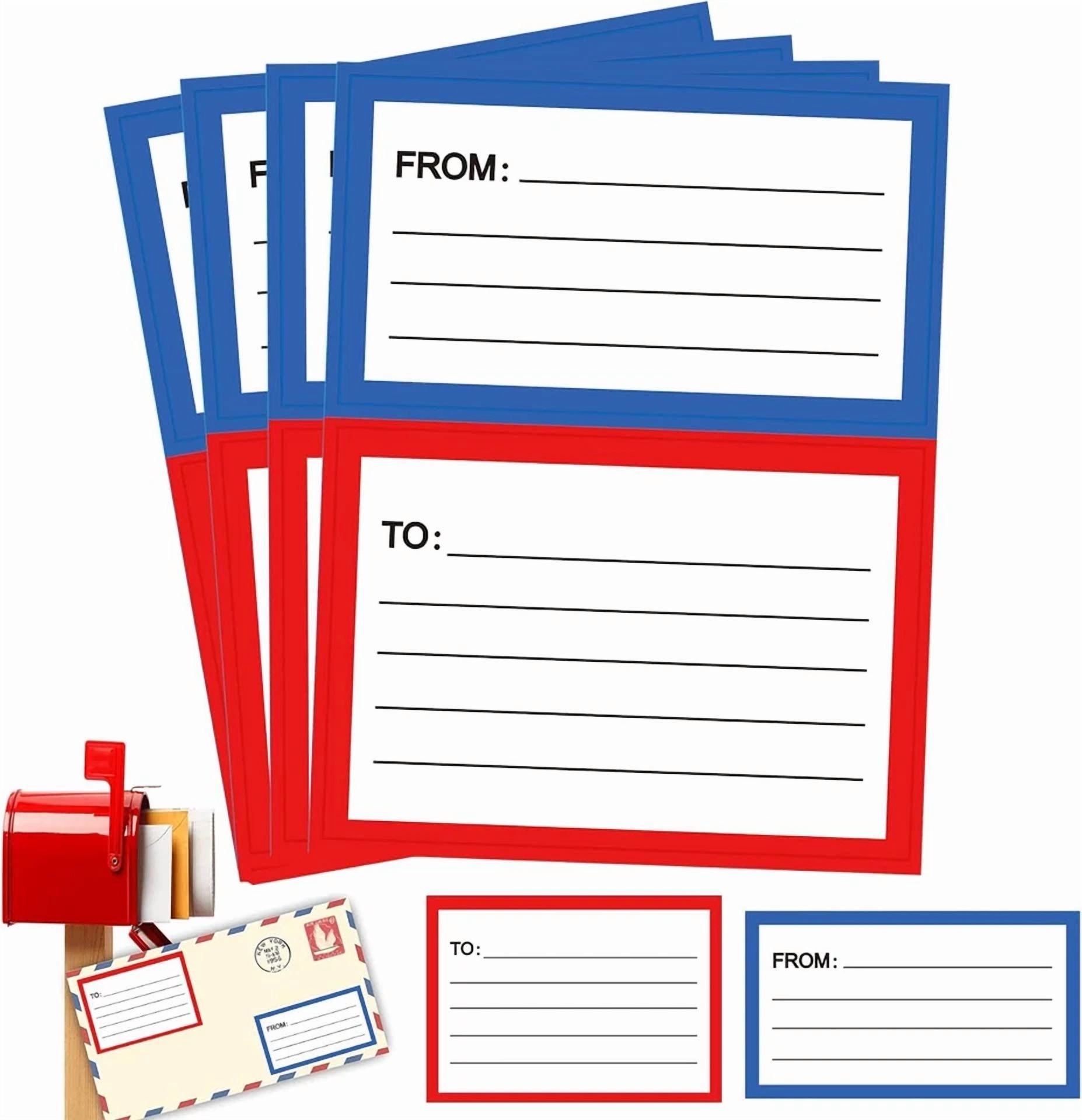CRESTIN- To/From Address Mailing Labels Self-Adhesive Mailing Labels Stickers(120 Pcs)