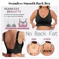 thumbnail image 6 of Everyday Bras for Women Athletic Bra for Women Work Out Bras Pack of Bras for Women Athletic Sports Bras Wireless Bras for Women Womens Bras Push up No Underwire Sports Bra with Support The Black L, 6 of 8
