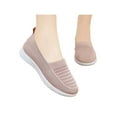 thumbnail image 3 of Frontwalk Women Casual Shoes Knit Upper Trainers Mesh Walking Shoe Sports Breathable Loafers Womens Slip On Flats Pink 6, 3 of 5