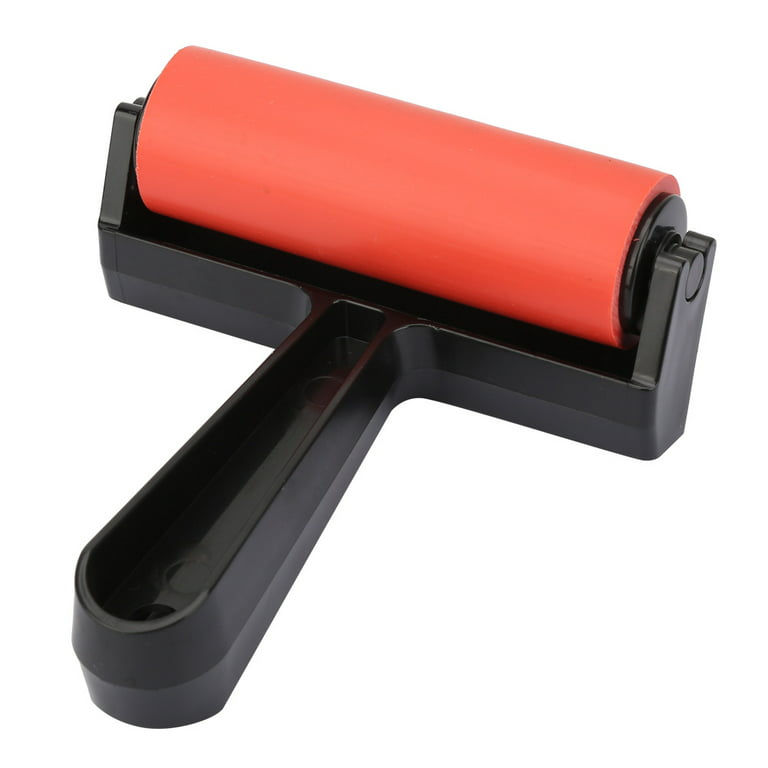 3pcs Rubber Roller Brayer Rollers Hard Rubber, Tape Construction