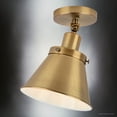 thumbnail image 3 of Luxury Modern Farmhouse Ceiling Light, Vintage Brass, UHP4667, 3 of 5