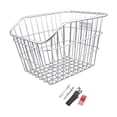 thumbnail image 3 of figatia Rear Bike Basket Rack Heavy Duty Portable Iron Wire Easy Install Basket for Riding Accessories No Lid, 3 of 8