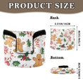 thumbnail image 2 of Haosy Gingerbread Men Holly Leaves Golf Mallet Putter Cover Strong Magnetic Leather Golf Club Headcover Closure, 2 of 7