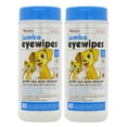 thumbnail image 1 of Toallitas Petkin Jumbo para ojos de mascotas, 80 toallitas extra húmedas, paquete de 2, 1 of 7