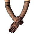 thumbnail image 4 of Guantes de encaje para mujer, guantes de novia para boda, fiesta de noche y guantes transparentes para mujer., 4 of 4