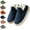 Blue, variant on Cozy Stylish Slipper Booties, Winter Fuzzy Warm Thick-Soled Plush House Cloud Slides with Anti-Slip Soles for Men and Women, Machine Washable