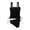 c01Black, variant on Hduncf Womens Tankini Swimsuits Tummy Control 2 Piece Ruched Drawstring Bathing Suits Tight Fitting Gathering Swim Suit Black S