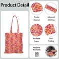 thumbnail image 3 of Aesthetic Floral Foldable Tote Bag - Washable & Durable Shopping Bag with Floral Design, 3 of 6
