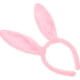 thumbnail image 3 of FELTECHELECTR Diademas con orejas de conejo de peluche, diadema de conejo, diademas con orejas de conejo (rosa), 3 of 4