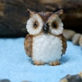 thumbnail image 2 of Sunxin Desktop Ornament Owl Resin Small Ornaments Decoration Bonsai Green Plant Creative Gift Crafts Ornaments, Owl Resin Small Ornaments *2 Pieces, 2 of 6