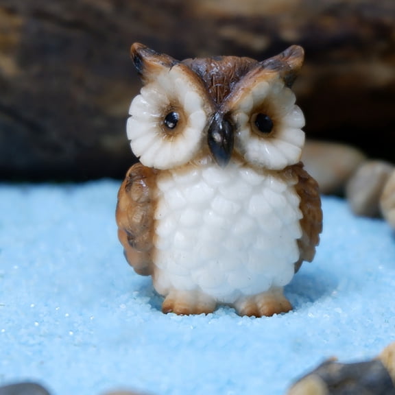 YYKihy Owl Resin Small Ornaments Decoration Bonsai Green Plant Creative Gift Crafts Ornaments