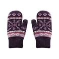 thumbnail image 2 of Women's Winter Touch Screen Gloves Warm Fleece Lined Knit Gloves Snowflake Deer Winter Texting Glove, 2 of 8