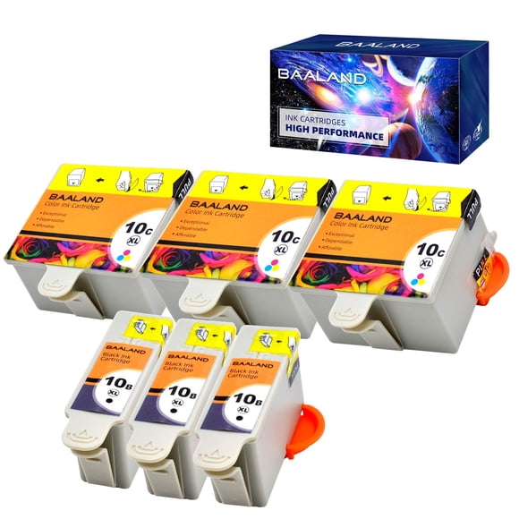Cartuchos de tinta BAALAND compatibles con Kodak 10B y 10C
