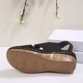 thumbnail image 4 of Hurxie Women Comfortable Flat Sandals: Dressy Summer Sandal - Closed Toe Fisherman Sandals Black 41, 4 of 7