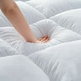 thumbnail image 5 of Queen Rose Mattress Topper White Luxury Down Alternative Fiber Mattress Topper with Elastic Band, TwinXL Size, 5 of 8