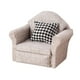 thumbnail image 1 of Sofá individual en miniatura, sillón decorativo de tela con almohada, para niños gris claro, 1 of 9