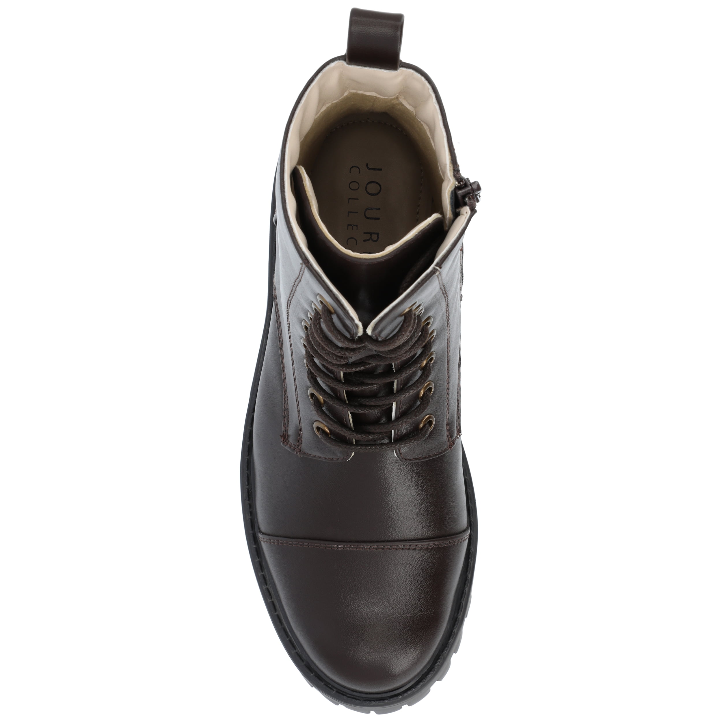Journee Womens Aaley Combat Inside Zip Booties, Widths Available