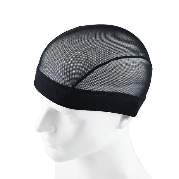 Mesh Hair Wrap Wig Caps for Black Women and Men Breathable Elastic Dome Cap 5Pcs