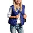 thumbnail image 7 of Bixock Toddler Girls Puffer Vests Girls Zip Up Jackets Kids Fleece Vests Waistcoat Outerwear Sleeveless Crew Neck Padded Thermal Daily Jacket for Kids 2-14Years, 7 of 7