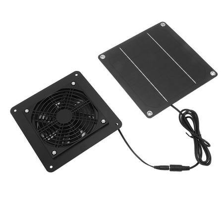 

2024 10W Solar Panel Fan Kit High Speed Solar Panel Powered Fan with 150cm Cable Protection Net for Pet House Greenhouse